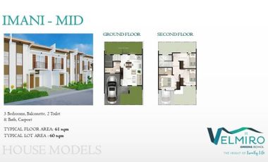 House Model Imani-Mid: 3 Bedroom House at Velmiro Greens Bohol in Biking, Dauis, Bohol | BOHOLANA REALTY