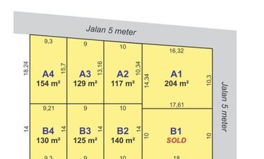 DI WATES KOTA KAVLING MURAH 900 RB-AN, LUASAN 130 M2