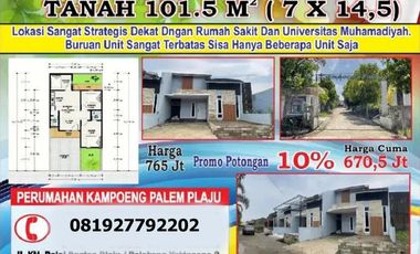 Rumah Dijual Dekat Universitas Muhammadiyah Palembang