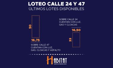 Loteo Calle 24 y 47