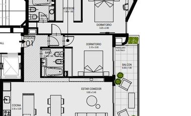 EN VENTA - DEPARTAMENTO 2 DORMITORIOS EN CONSTRUCCIÓN - ZONA RÍO