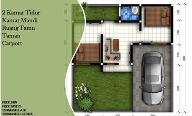 FREE SEMUA BIAYA RUMAH MURAH MALANG TIPE 25 DEKAT KAMPUS