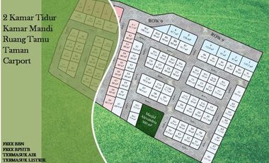 FREE SEMUA BIAYA RUMAH MURAH MALANG TIPE 25 DEKAT KAMPUS