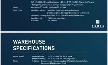 Ciamik Mewah, Gudang Forte Warehouse, Gresik, Siap Pakai | Br152 G