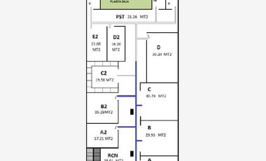 Oficina en 1er. piso de 354 m² en el centro de Veracruz. Cuenta con divisiones