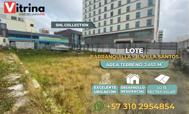 Vitrina Inmobiliaria vende lote en Barranquilla - Villa Santos