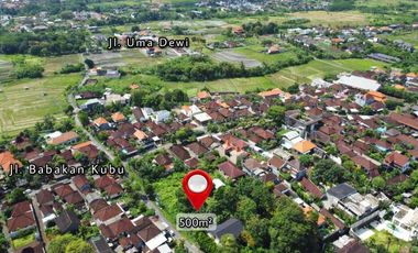 Tanah 500m2 Lingkungan Villa Pinggir Jalan di Babakan