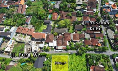 Tanah 500m2 Lingkungan Villa Pinggir Jalan di Babakan
