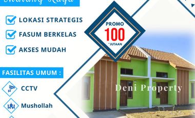 Rumah Subsidi Siap Huni dekat Pabrik Gula Krebet 100 Jutaan Malang