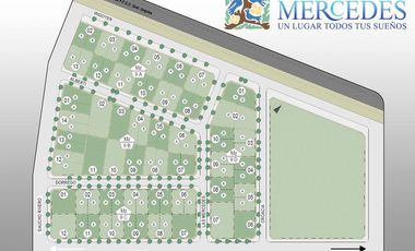 Lote 9D de 300m2 en Venta. Las Mercedes, Barrio Abierto en Zárate