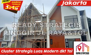 READY CLUSTER STRATEGIS PINGGIR JL RAYA DKT TOL&LRT CILANGKAP JAKARTA