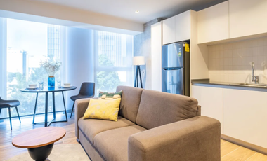 Departamento 1  recamara con balcon con amenidades con o sin muebles