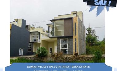 Di Jual Rumah Villa 3 Lantai Lengkap Dengan Rooftop View Arjuna Dan Panderman