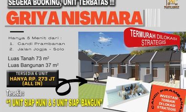 DIJUAL RUMAH MURAH PROMO ALL IN DI PRAMBANAN