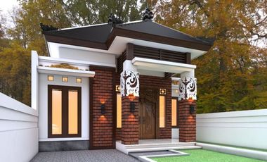 Rumah Siap Bangun Depan Candi Prambanan Nuansa Jawa Modern.