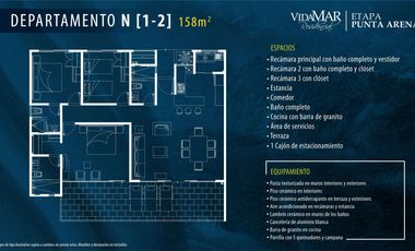 Vidamar etapa Punta Arena de 3 recámaras y club de playa Acapulco