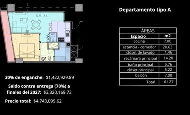 Departamentos en Preventa, Torre Designo, Bosque Real