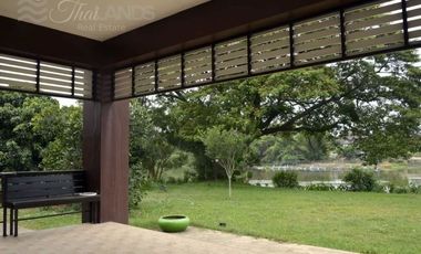 BEAUTIFUL 6 BED / 6 BATH LUXURY HOME WITH 195 METERS OF RIVERFRONT JUST 15 KM FROM DOWNTOWN KANCHANABURI!!!