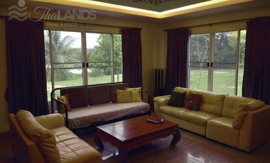 BEAUTIFUL 6 BED / 6 BATH LUXURY HOME WITH 195 METERS OF RIVERFRONT JUST 15 KM FROM DOWNTOWN KANCHANABURI!!!