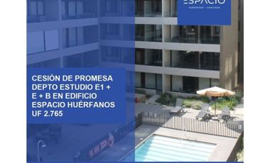 Se Vende Cesión de Promesa Depo Estudio en el Edificio Espacio Huérfanos, Santiago