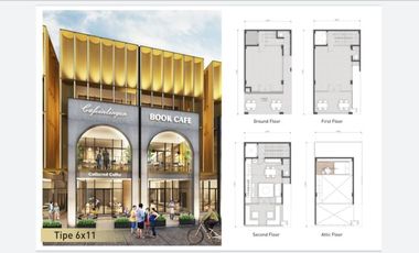 Diskon early bird ruko hook 3 lantai Tabespot Tabebuya BSD