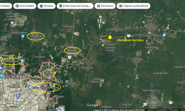 VENTA TERRENO 4.9 HA AL PIE DE CARRETERA MERIDA-MOTUL MOCOCHA  YUCATAN