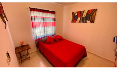 Renta Vacacional Departamento en Playa del Carmen, 3 Hab. en PB