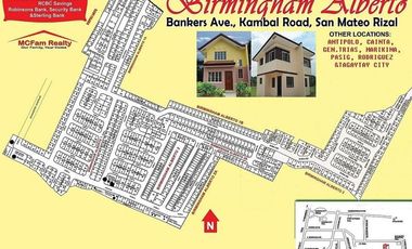 Birmingham Alberto San Mateo Rizal House and Lot For Sale in San Mateo Rizal