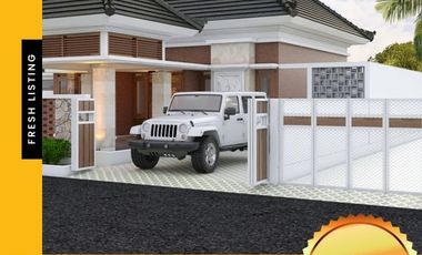 RUMAH DI JUAL DI SLEMAN VIEW SAWAH TANAH LUAS