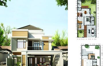 di jual rumah 2 lantai konsep ala villa di jalan cemarah kipas abadi pekanbaru