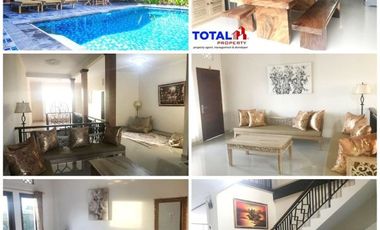 Disewakan Rumah Villa 2 Lt Tipe 210/225, Fullfurnished with Pool 100 Jtan/th di Tukad Balian, Renon, Denpasar Selatan