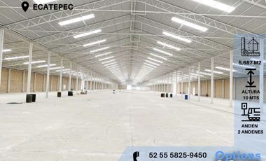Incredible industrial warehouse for rent in Ecatepec