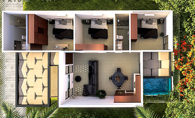 Casa en Venta en Conkal en Privada Residencial al Norte de Mérida