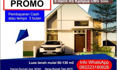 Rumah kartasura rumah murah kartasura rumah UMS Solo Rumah UIN Solo