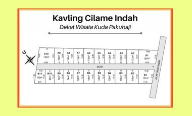 Tanah Kavling 1 Juta-an/m Cilame-Dekat Tol Padalarang