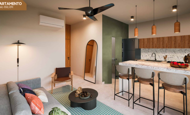 Departamento de dos habitaciones en venta dentro de Mérida en Díaz Ordaz