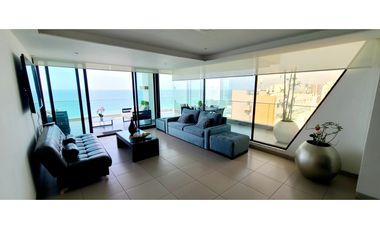 Venta Departamento de lujo frente al mar edf. Poseidón Manta Ecuador.