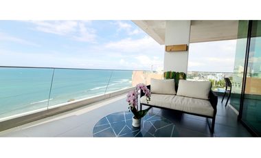 Venta Departamento de lujo frente al mar edf. Poseidón Manta Ecuador.