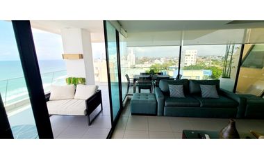 Venta Departamento de lujo frente al mar edf. Poseidón Manta Ecuador.