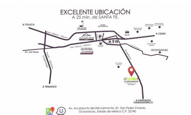 Vendo Casa nueva en venta en La Escondida Residencial, nuevo modelo “LAGO” en Ocoyoacac, Estado de México.