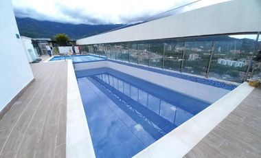 apartaestudio en arriendo en edificio infinity piso 24. Cod A13728