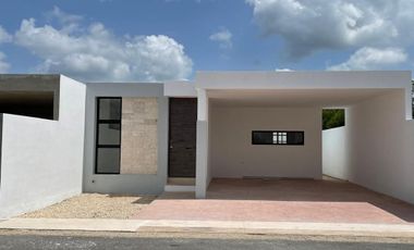 Casa en preventa de una planta en privada en Conkal al norte de Mérida