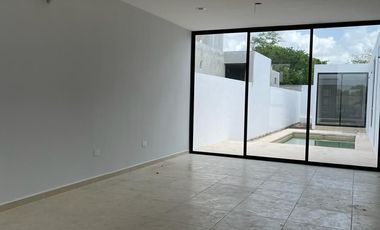 Casa en venta de una planta en privada en Conkal al norte de Mérida