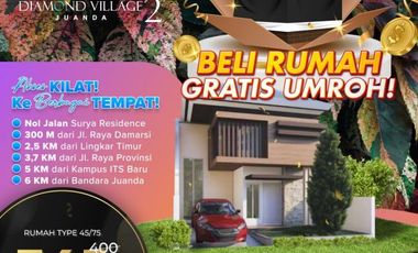 Harga Promo, WA 08213993---- Perumahan Di Damarsi Sidoarjo 345 Juta Diamond Village Juanda 2