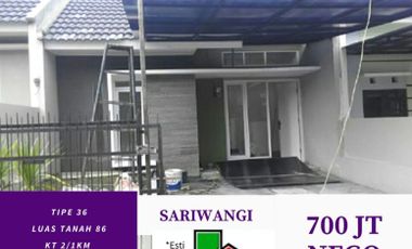 Rumah Modern Dijual Cepat di Sariwangi Dekat Sarijadi, Cihanjuang Banguan Baru SIAP HUNI Harga Nego