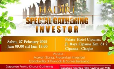 Rumah smarthome ala vila sejuk asri nyaman di Cugenang cipanas Cianjur