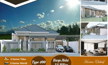 RUMAH BEBAS DESIGN FULL INTERIOR DAN KOLAM RENANG DI KOMPLEK PEMDA PEKANBARU