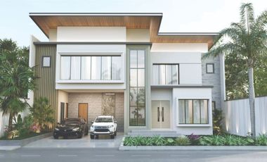 RUMAH DI JUAL DENGAN INTERIOR MODREN + KOLAM RENANG DI KOMP PEMDA