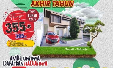 Rumah Dijual Sedati Sidoarjo - ON SALE! Diamond Village Juanda 1, Segera Miliki Rumah Super Nyaman dan Murah