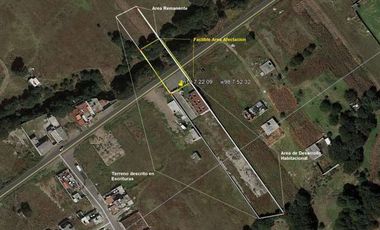 Terreno en venta 3,420 m2 zona San Aparicio, La Resurrección , Puebla